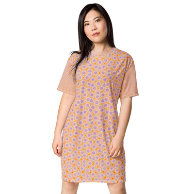 Sunrise Surprise T-shirt Dress - Elegant & Feminine at Design Dose