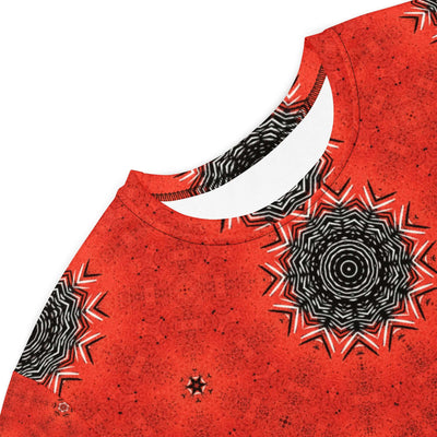 Crimson Cosmos T-shirt Dress - Standout & Versatile at Design Dose