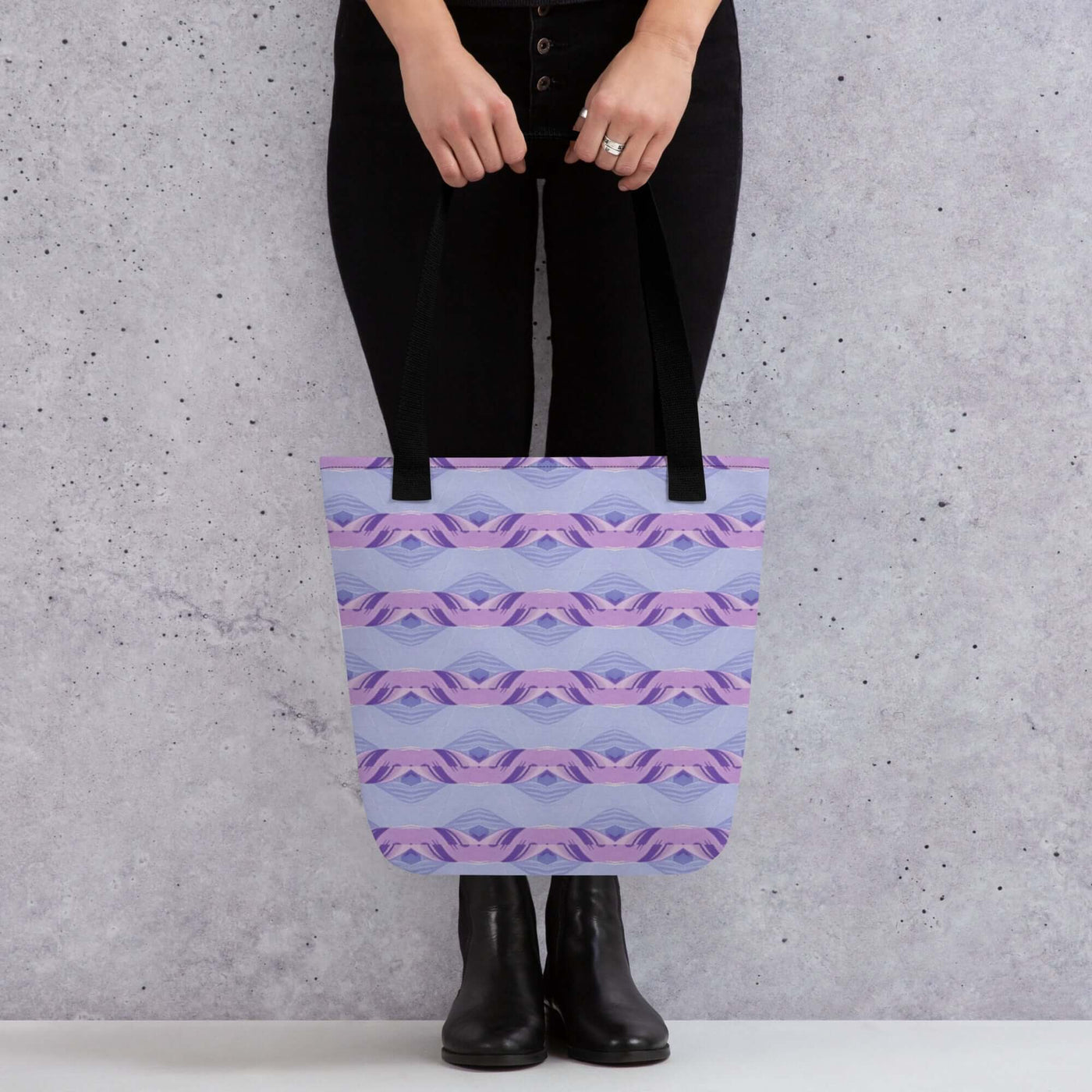 Wavy Whispers Tote Bag - Unique & Stylish Print at Design Dose