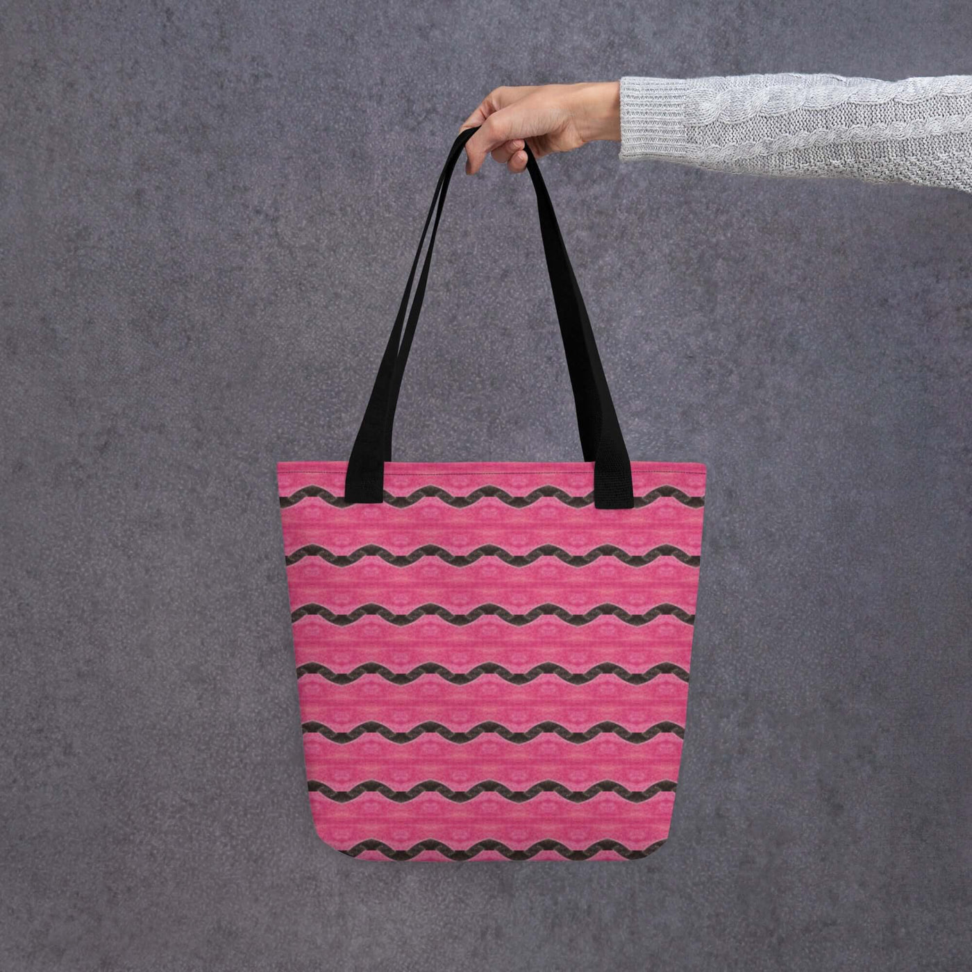 Groovy Pink Tote Bag - Unique & Stylish Carryall at Design Dose