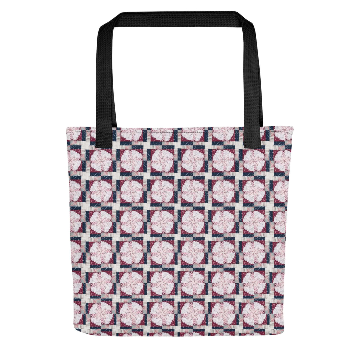 Stylish Petal Mosaic Tote Bag - Unique & Practical at Design Dose