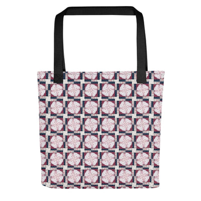 Stylish Petal Mosaic Tote Bag - Unique & Practical at Design Dose