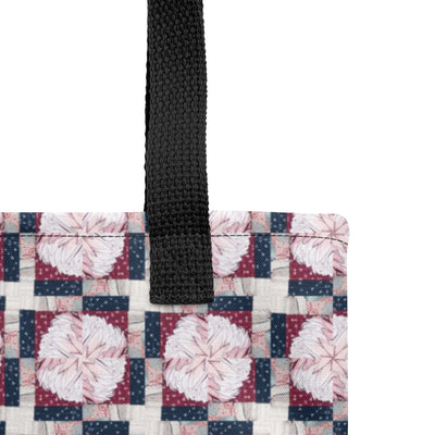 Stylish Petal Mosaic Tote Bag - Unique & Practical at Design Dose