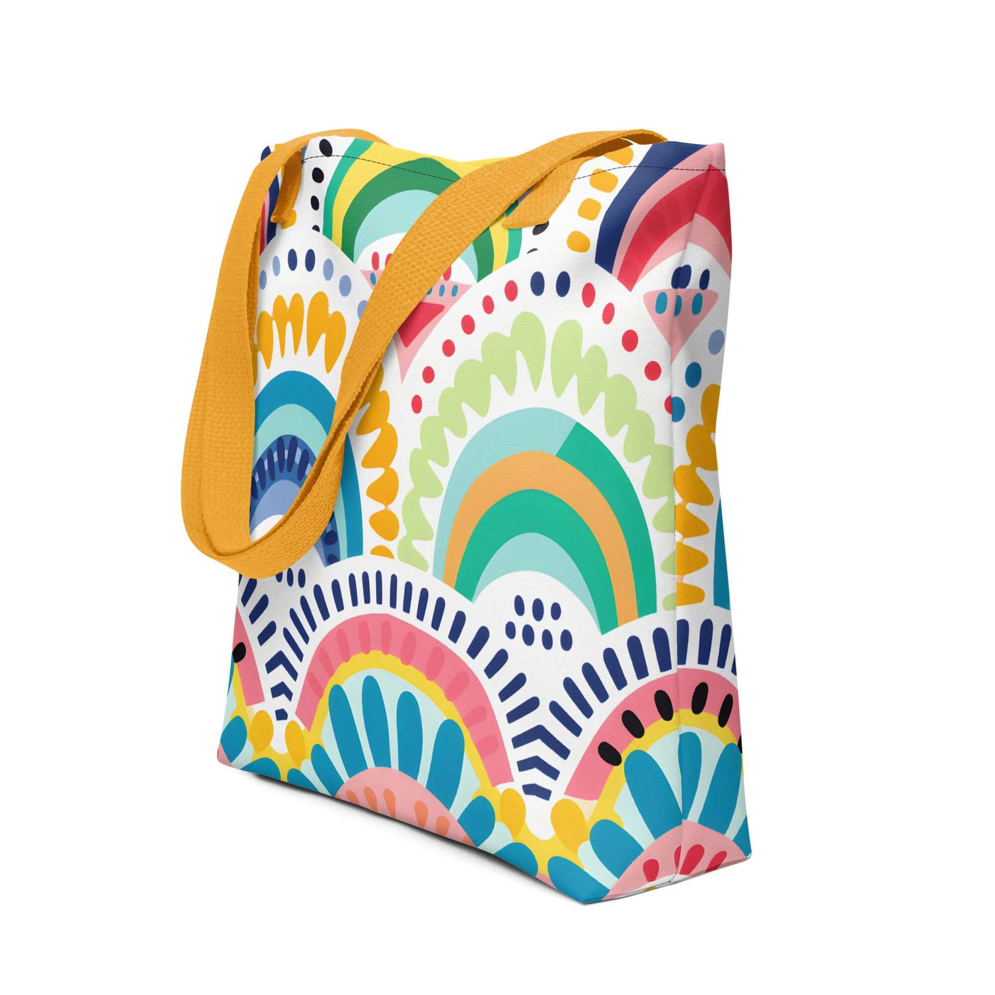 Tribal Rainbows I Tote bag at Design Dose