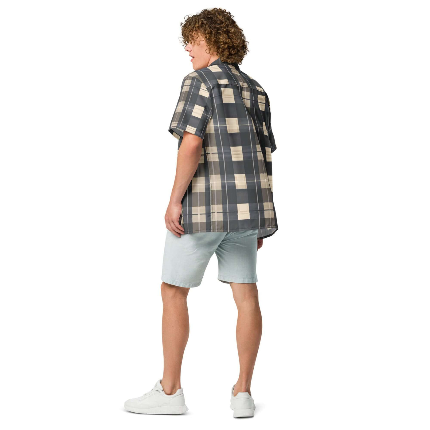 Urban Plaid Unisex button shirt at Design Dose