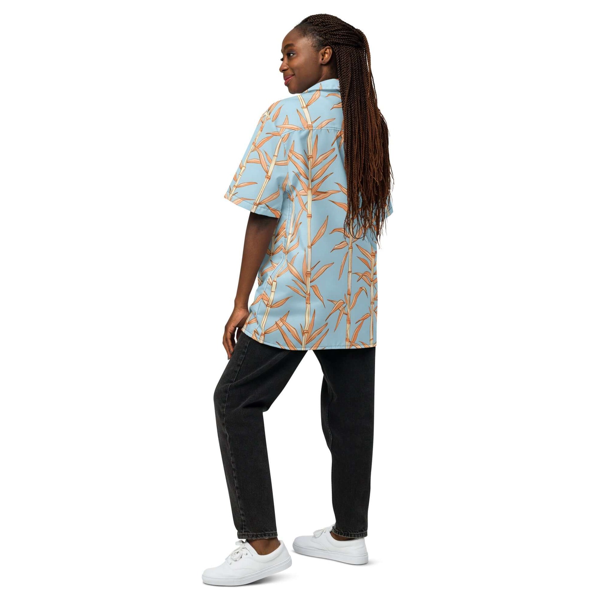 Bamboo Bliss: Chic Unisex Button Shirt at Design Dose