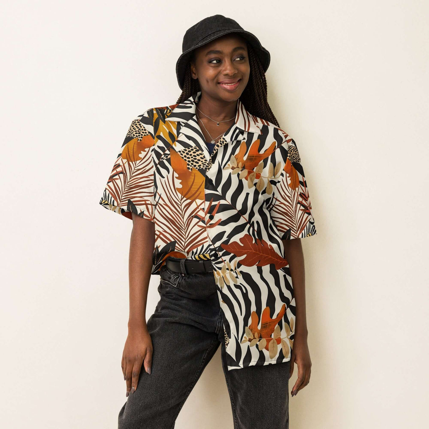 Untamed Nature Unisex button shirt at Design Dose