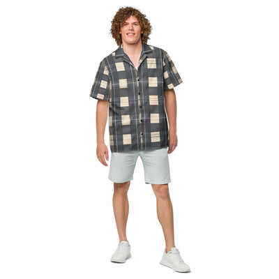 Urban Plaid Unisex button shirt at Design Dose