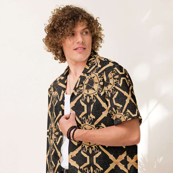 Mystic Tortuga Unisex button shirt at Design Dose