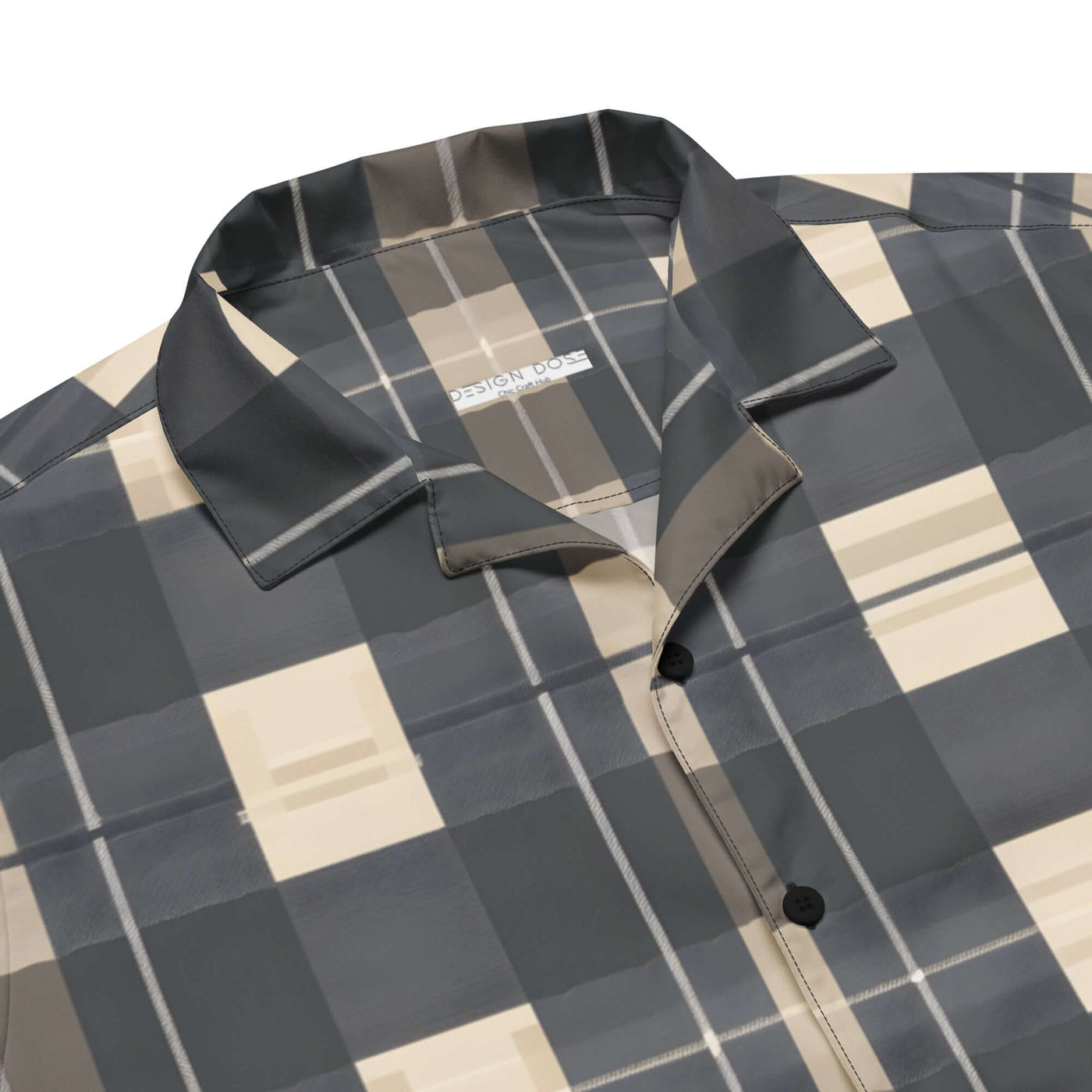 Urban Plaid Unisex button shirt at Design Dose