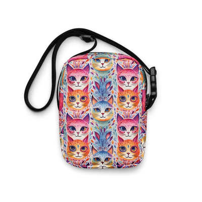 Boho Cats Utility crossbody bag at Design Dose