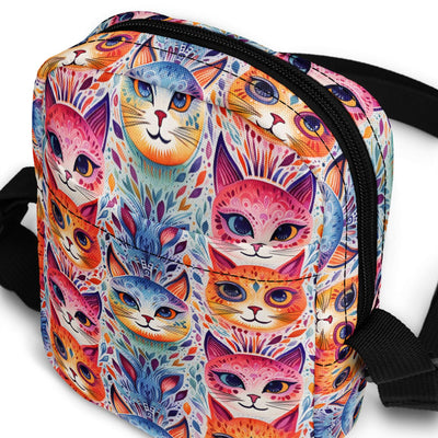 Boho Cats Utility crossbody bag at Design Dose