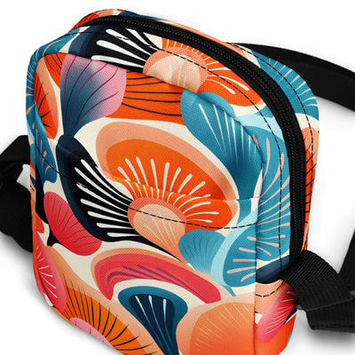 Abstract Seashells Utility crossbody bag at Design Dose