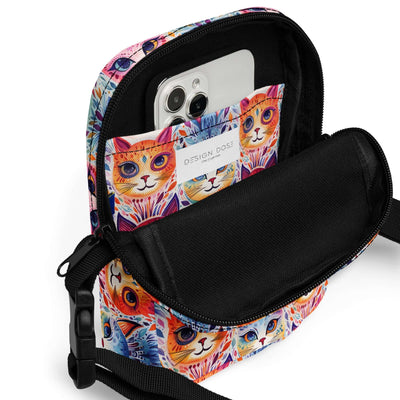 Boho Cats Utility crossbody bag at Design Dose