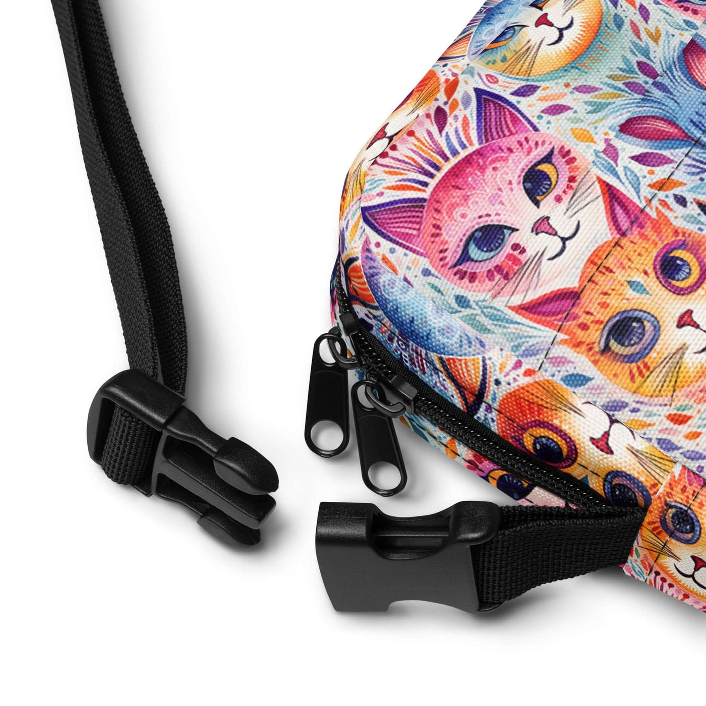 Boho Cats Utility crossbody bag at Design Dose