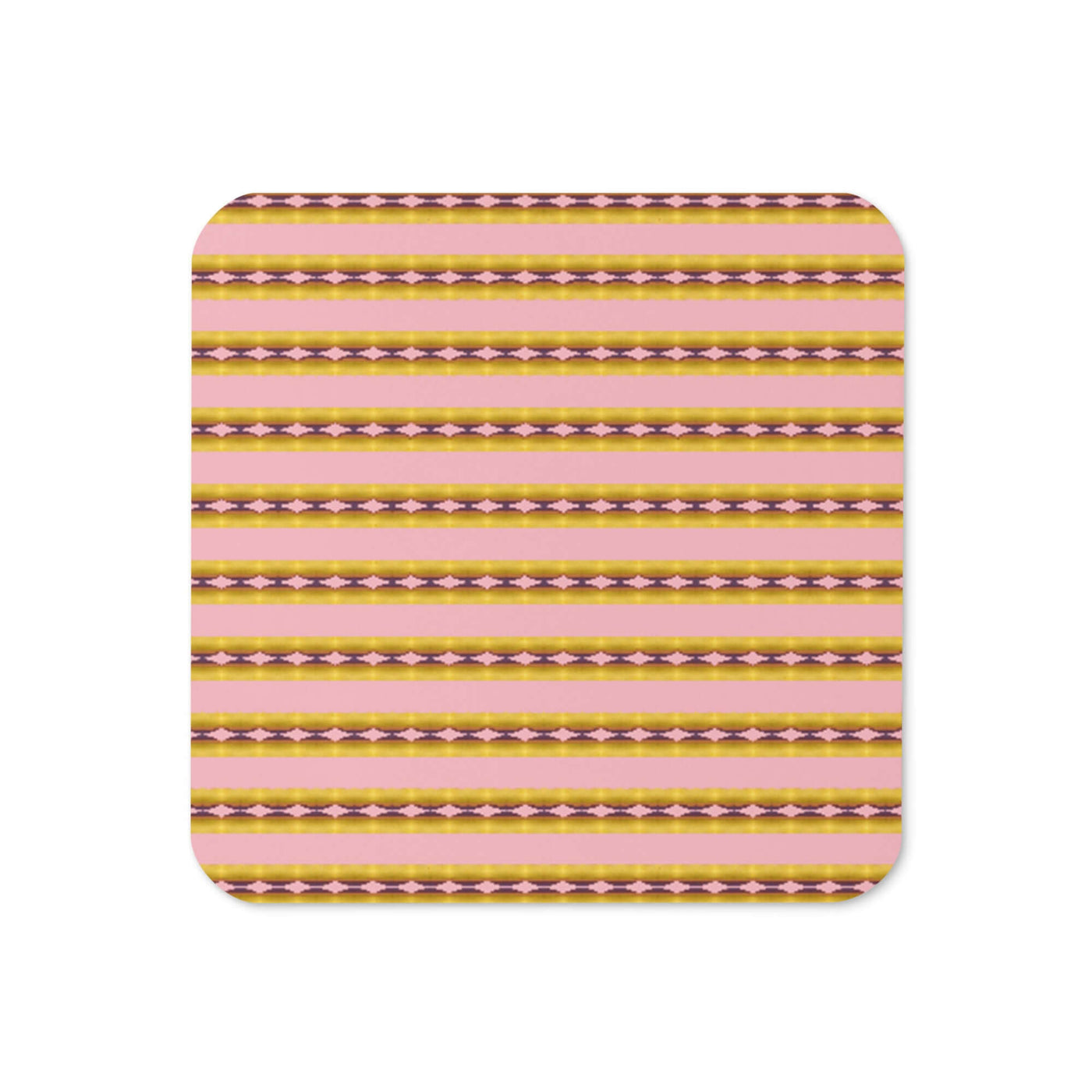 Candy Stripes Cork-back Coaster | Non-slip & Stylish at Design Dose