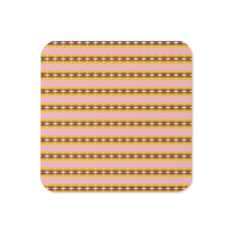 Candy Stripes Cork-back coaster