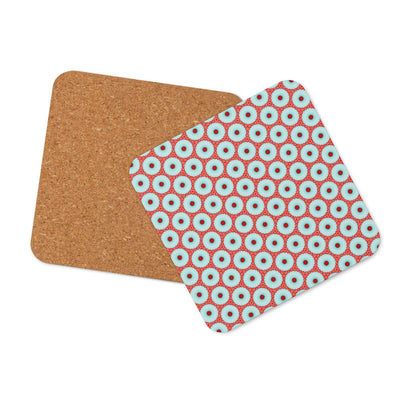 Dotty Delight Cork-back Coaster | Non-slip & Heat Resistant at Design Dose