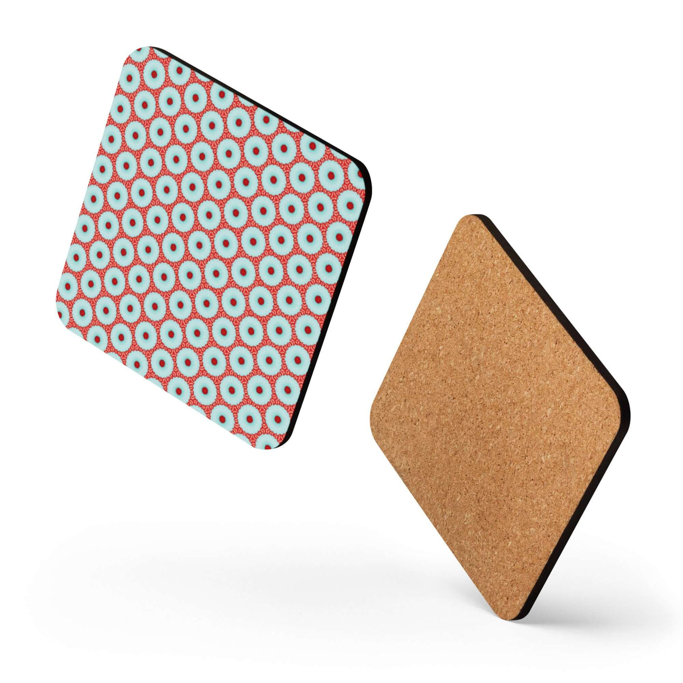 Dotty Delight Cork-back Coaster | Non-slip & Heat Resistant at Design Dose