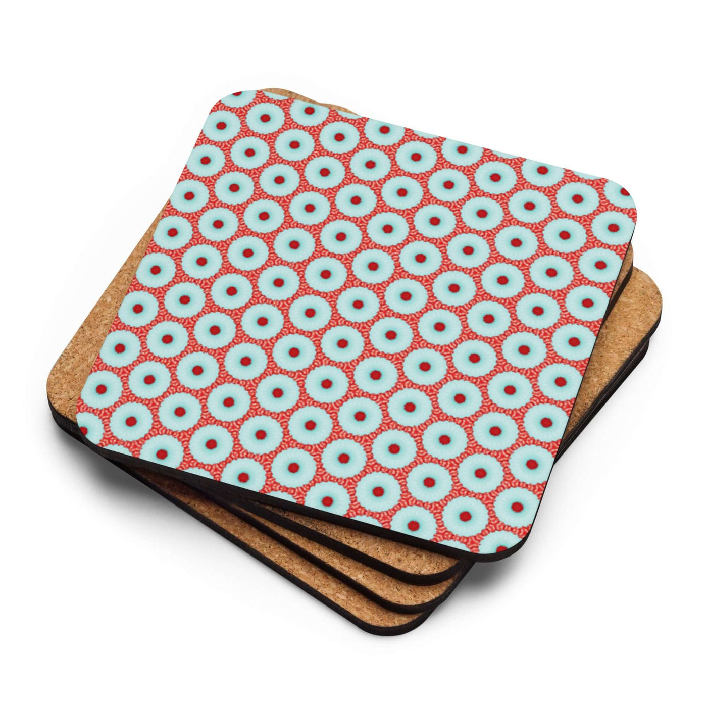 Dotty Delight Cork-back Coaster | Non-slip & Heat Resistant at Design Dose