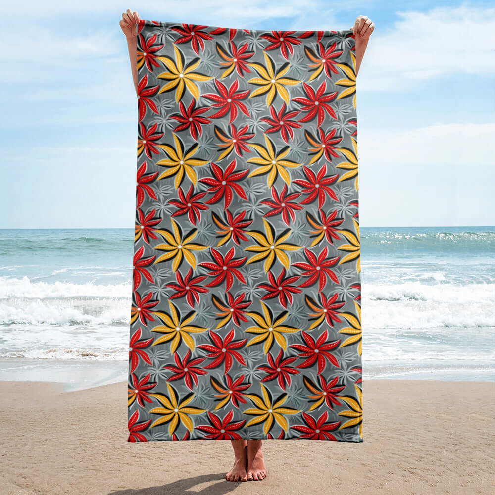 Starfish Sizzle Beach Towel at Design Dose