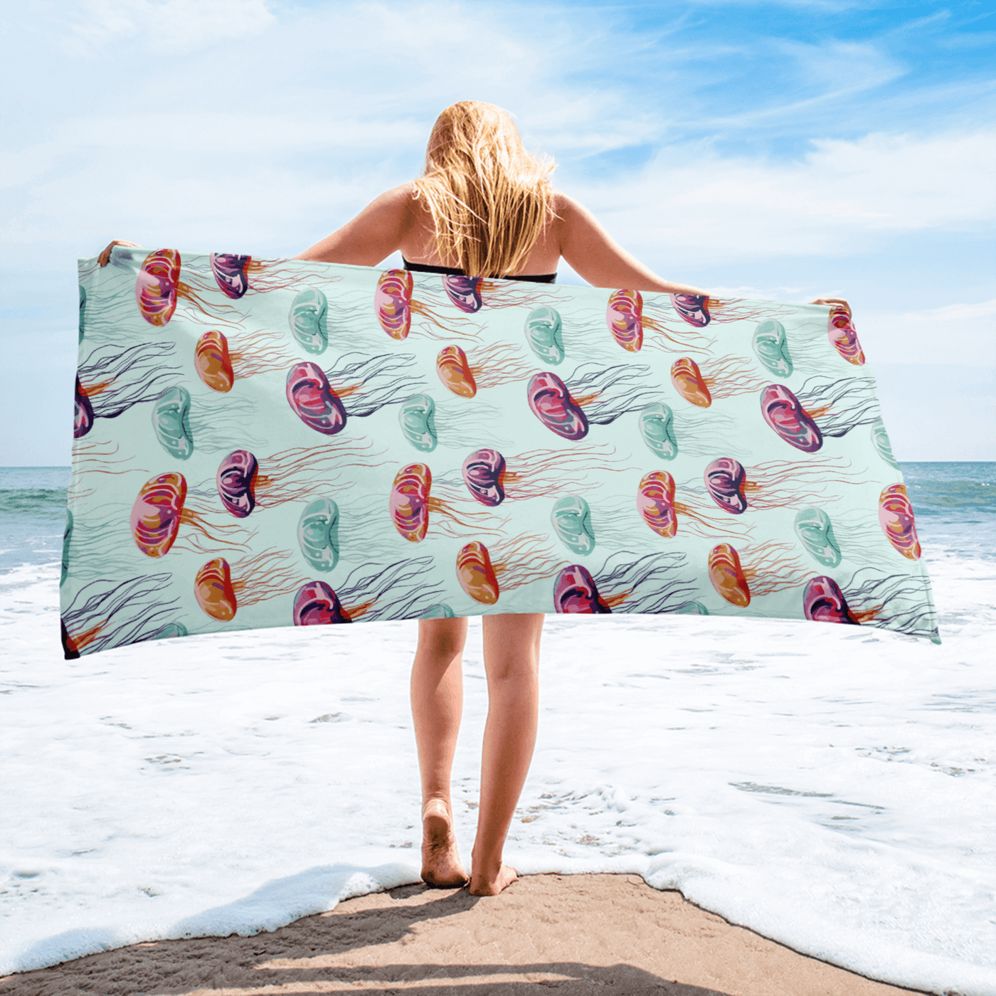 Jellyfish Jive Beach Towel at Design Dose