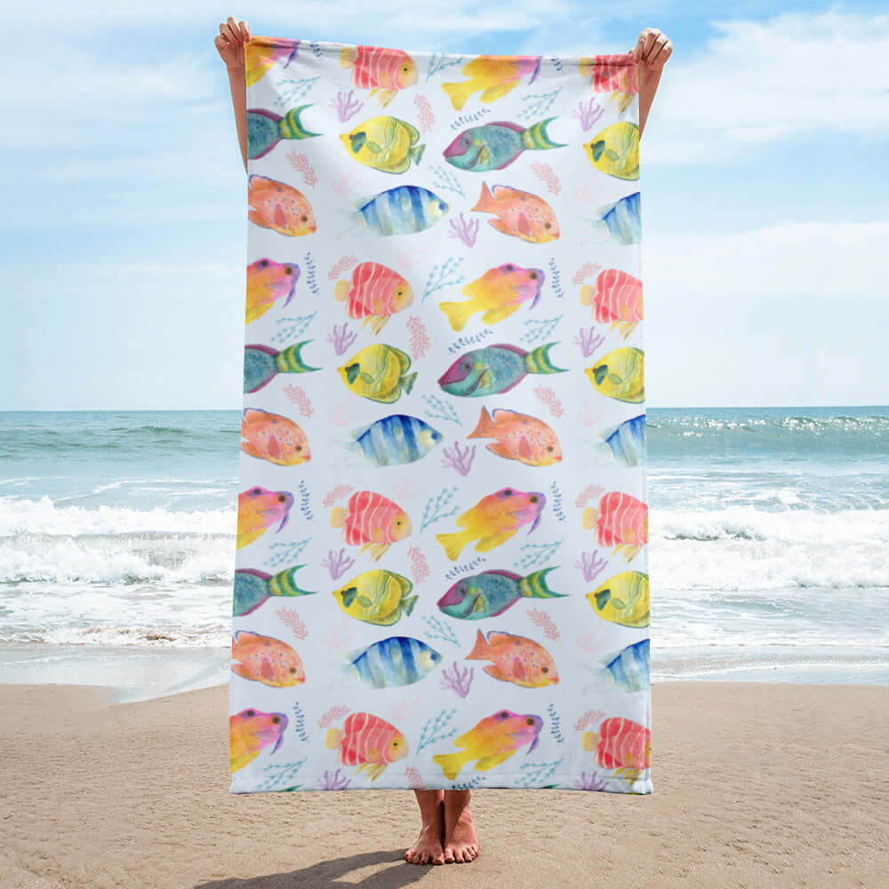 Tropical Fish Beach Towel at Design Dose