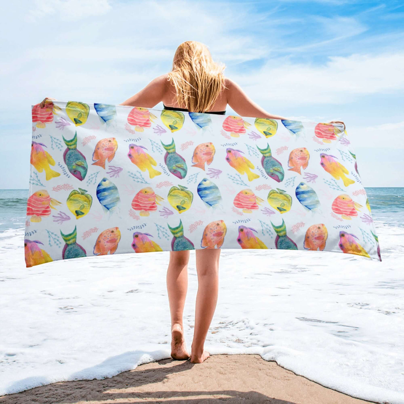 Tropical Fish Beach Towel at Design Dose