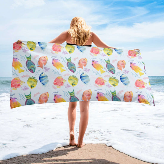 Tropical Fish Beach Towel at Design Dose