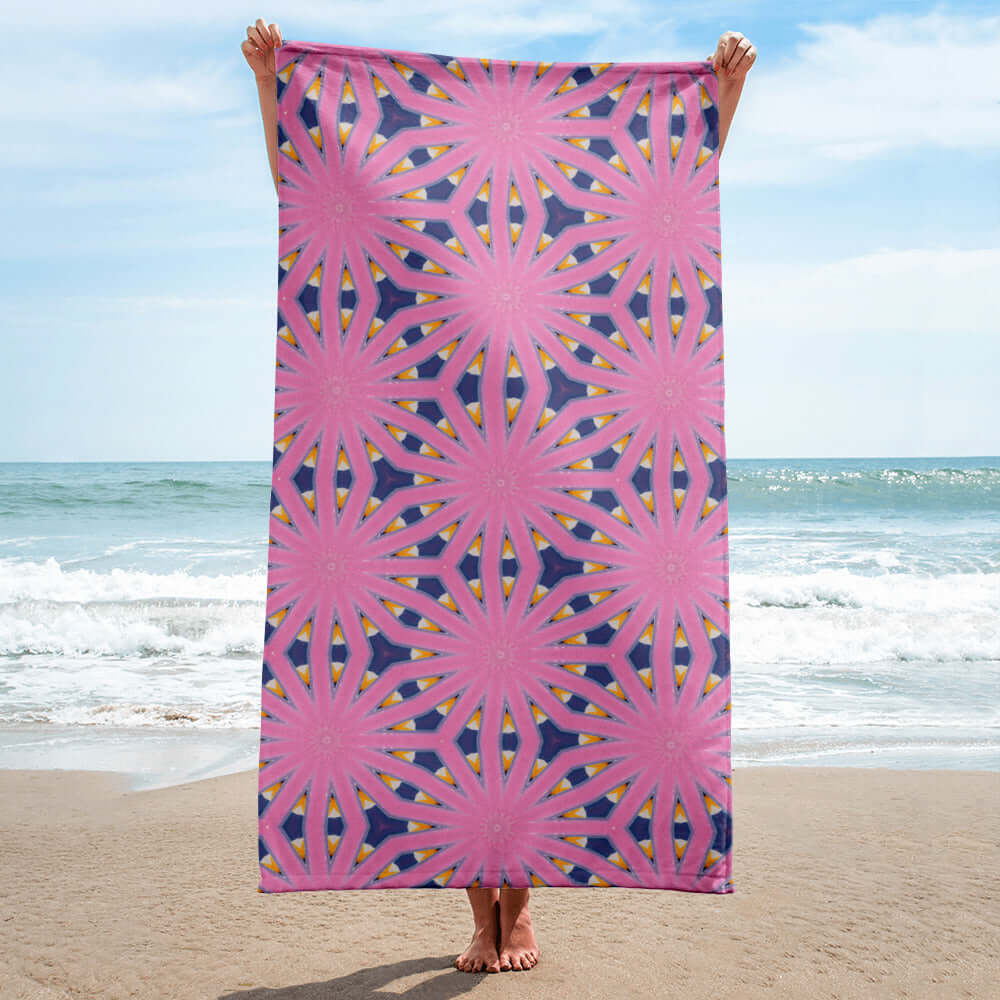 Floral Fusion Beach Towel - Splash into Style at Design Dose