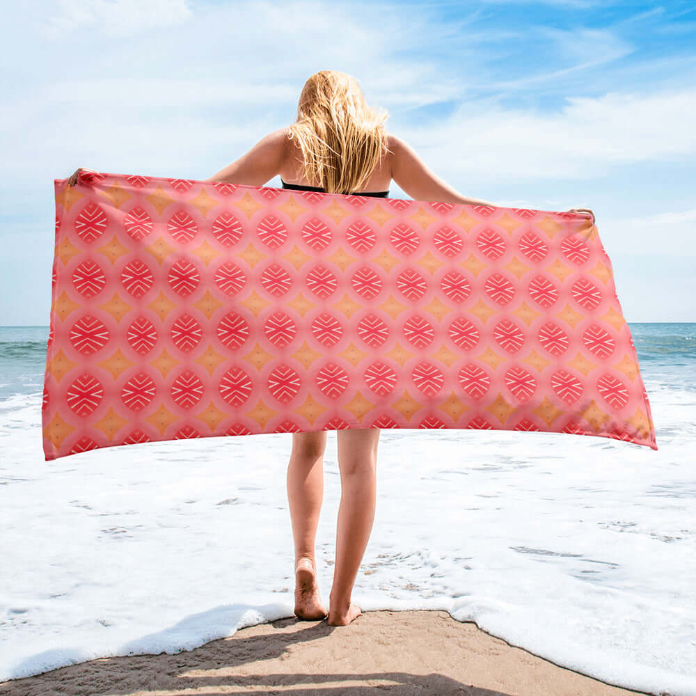 Inner Calm Beach Towel - Stylish & Soft at Design Dose