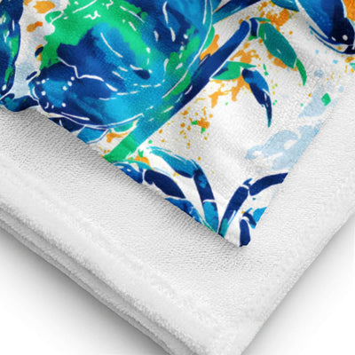 Crab Cozy Beach Towel at Design Dose