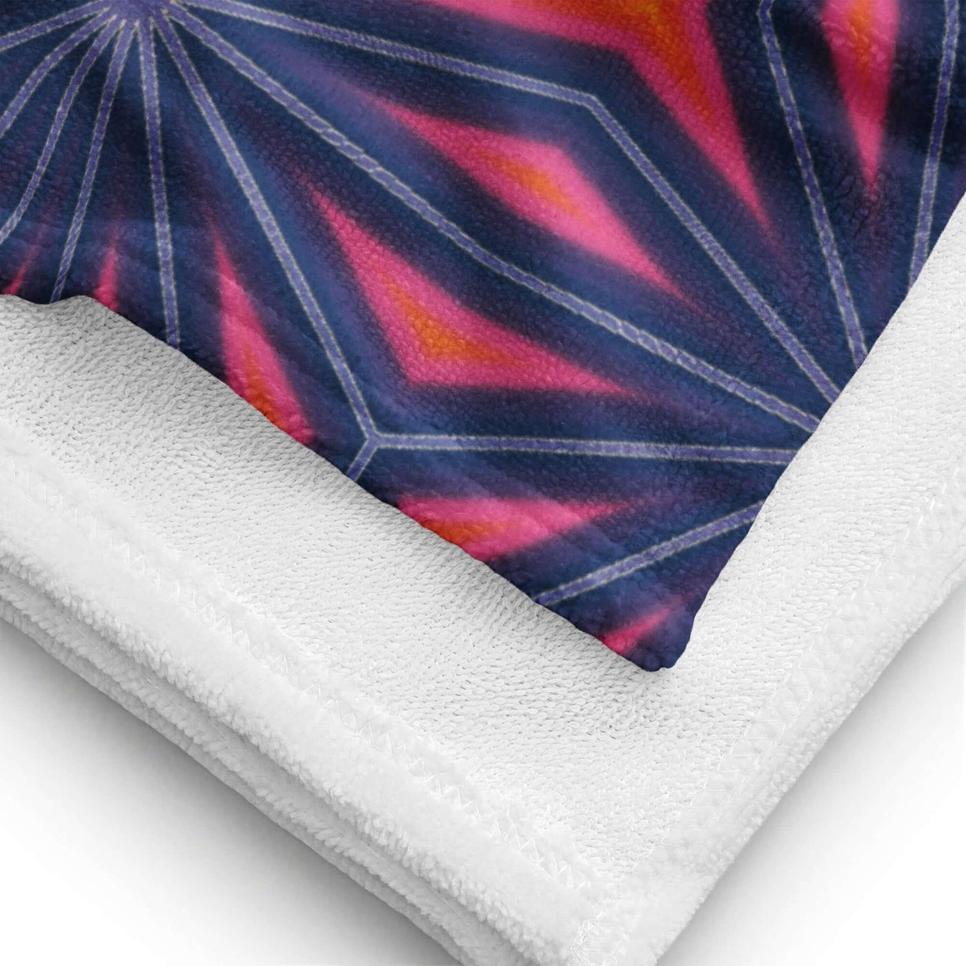 Floral Fusion 2 Beach Towel - Abstract Print Elegance at Design Dose