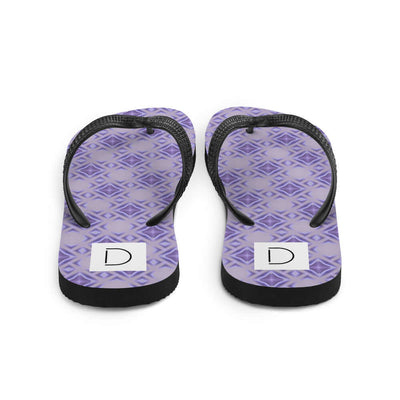 Violet Glow Flip-Flops - Comfortable & Beautiful Print at Design Dose