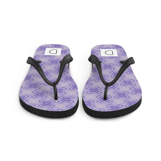 Violet Glow Flip-Flops - Comfortable & Beautiful Print at Design Dose