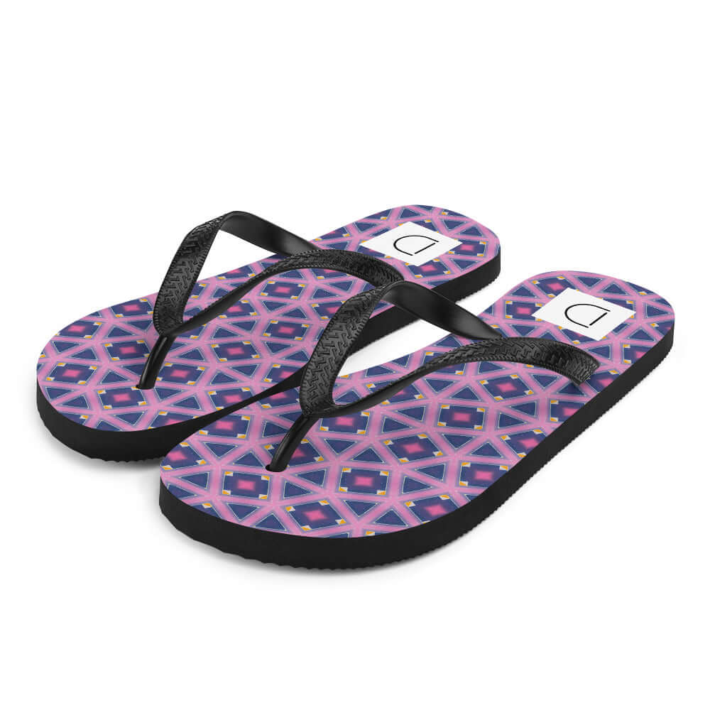 Floral Fusion 2 Flip-Flops - Comfortable & Unique Print at Design Dose