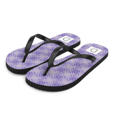 Violet Glow Flip-Flops - Comfortable & Beautiful Print at Design Dose