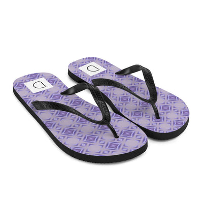 Violet Glow Flip-Flops - Comfortable & Beautiful Print at Design Dose