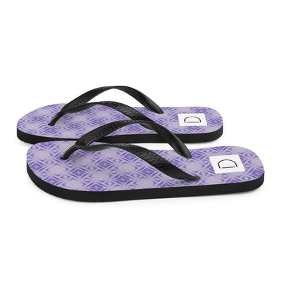 Violet Glow Flip-Flops - Comfortable & Beautiful Print at Design Dose