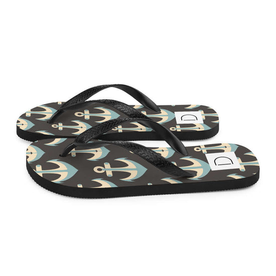 Anchor Delight Flip-Flops – Comfort & Nautical Style at Design Dose