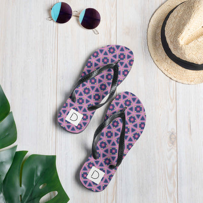 Floral Fusion 2 Flip-Flops - Comfortable & Unique Print at Design Dose