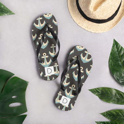 Anchor Delight Flip-Flops – Comfort & Nautical Style at Design Dose