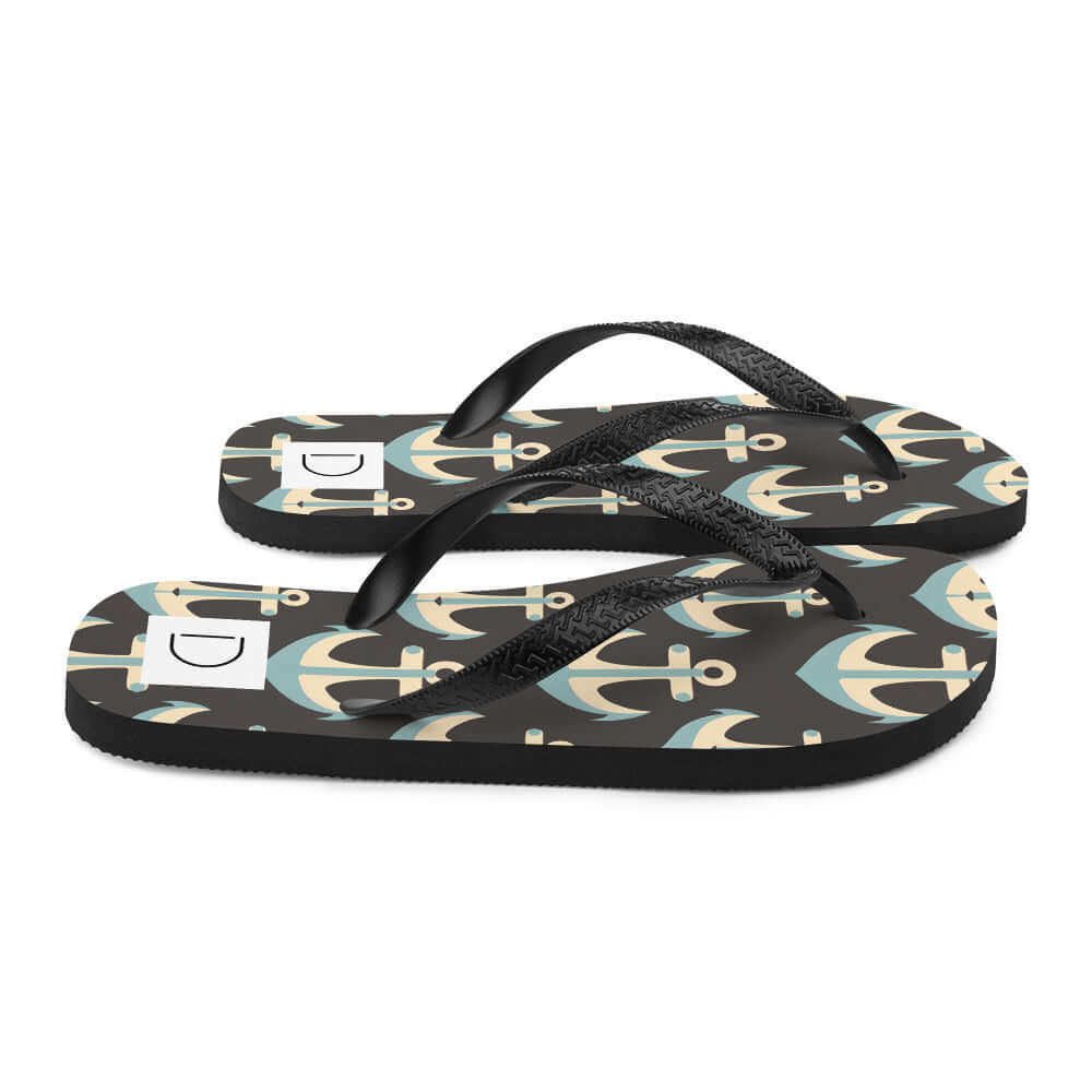 Anchor Delight Flip-Flops – Comfort & Nautical Style at Design Dose