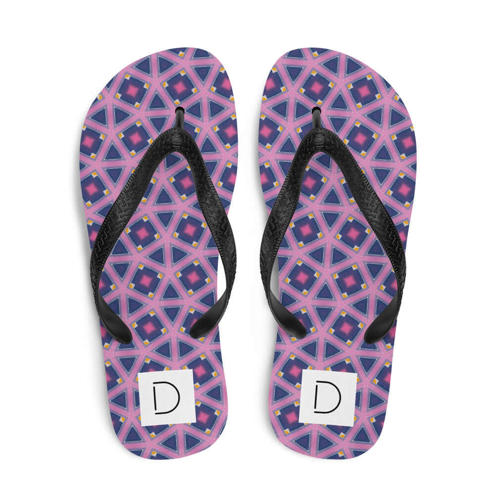 Floral Fusion 2 Flip-Flops - Comfortable & Unique Print at Design Dose