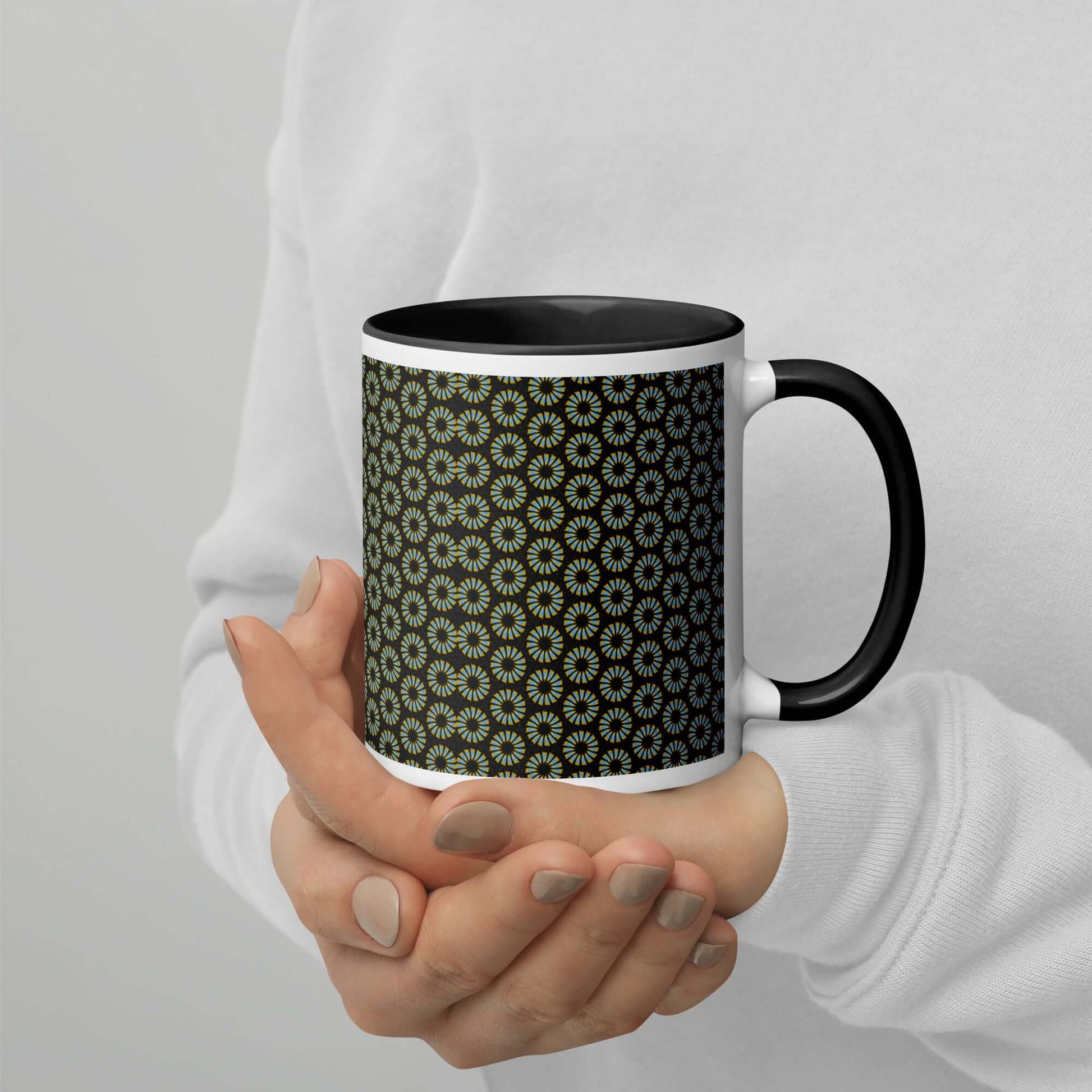 Elegant Midnight Bloom Mug | Quality Ceramic Gift at Design Dose