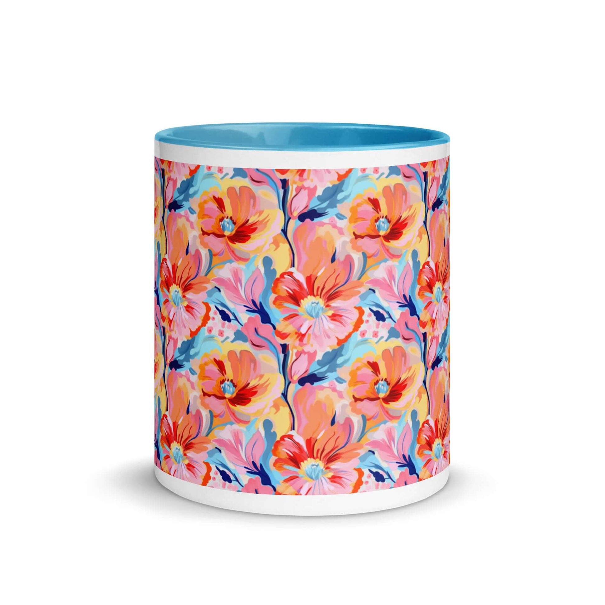 Tender Flora Mug with Turquoise Inside - Perfect Gift at Design Dose