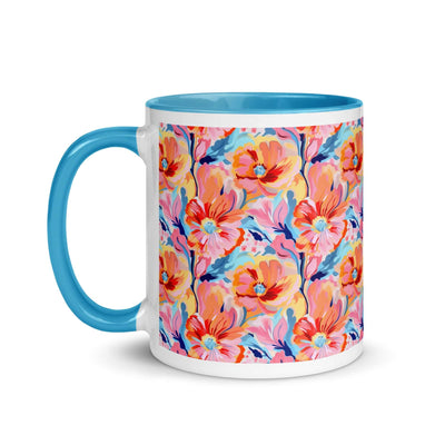 Tender Flora Mug with Turquoise Inside - Perfect Gift at Design Dose