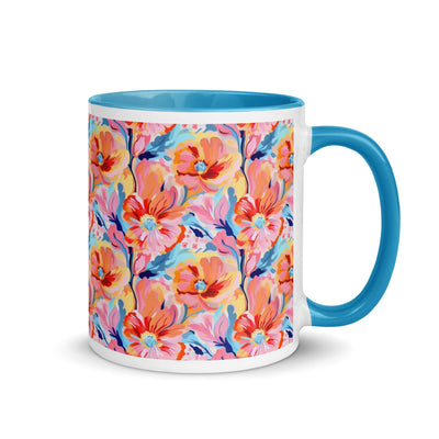 Tender Flora Mug with Turquoise Inside - Perfect Gift at Design Dose