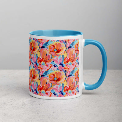 Tender Flora Mug with Turquoise Inside - Perfect Gift at Design Dose