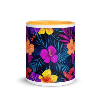 Dark Tropics Mug - Marigold Inside, 11 oz at Design Dose